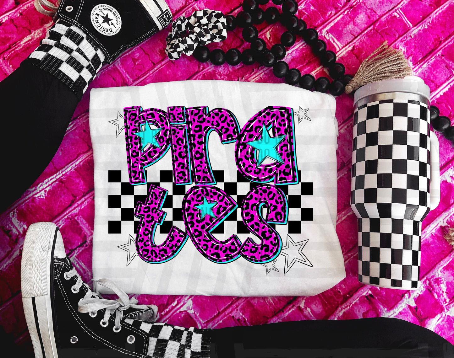 Pirates (pink neon leopard)