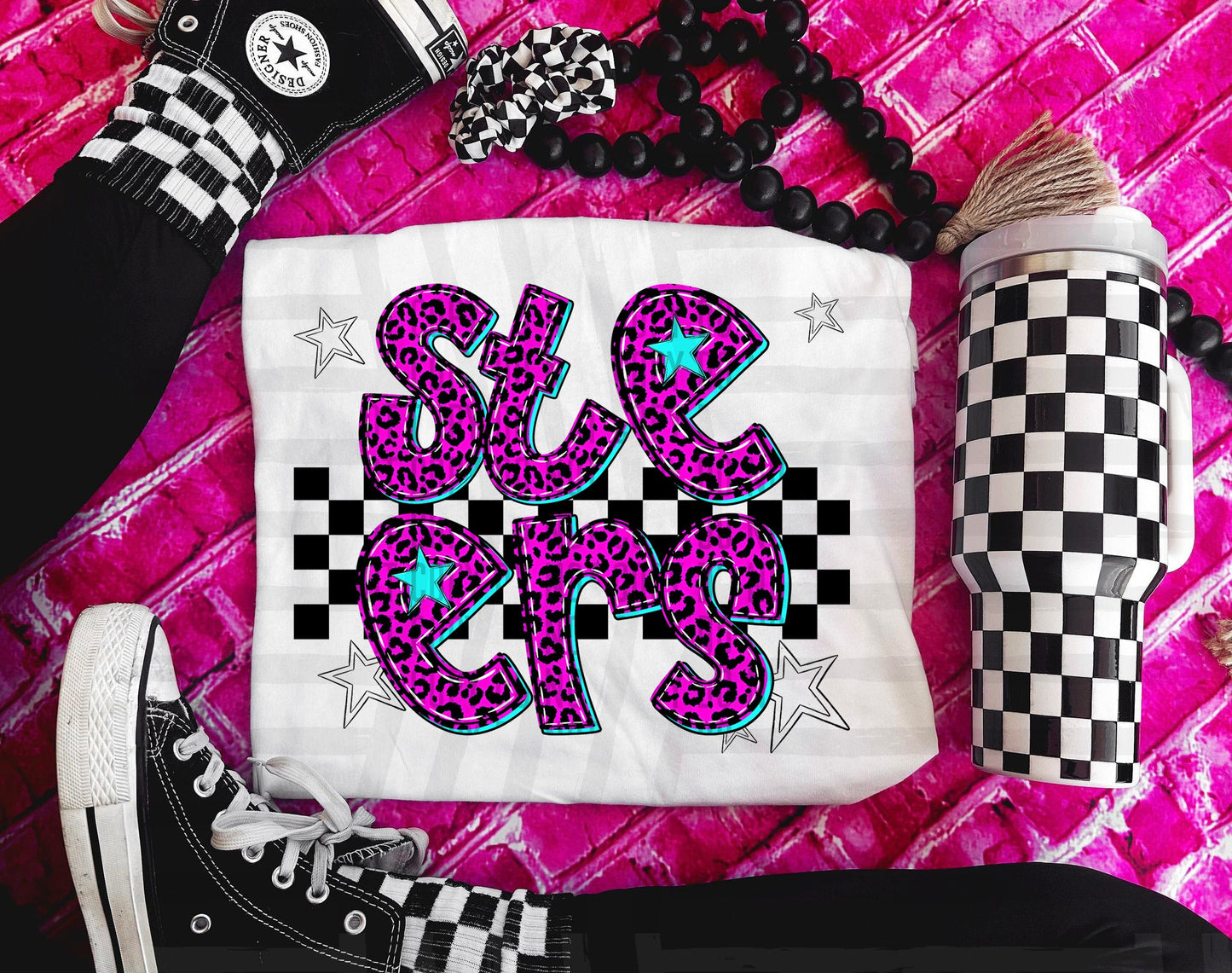 Steers (pink neon leopard)
