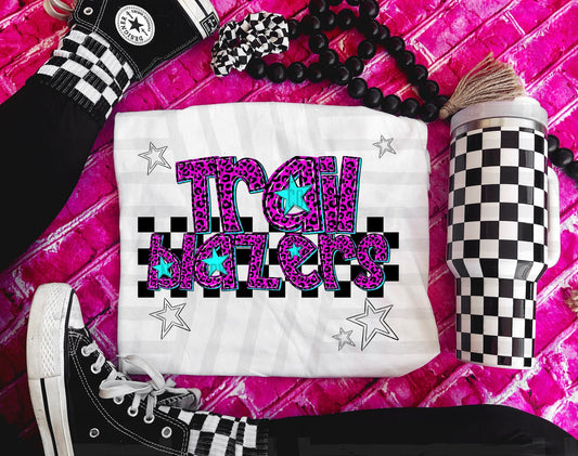 Trailblazers (pink neon leopard)