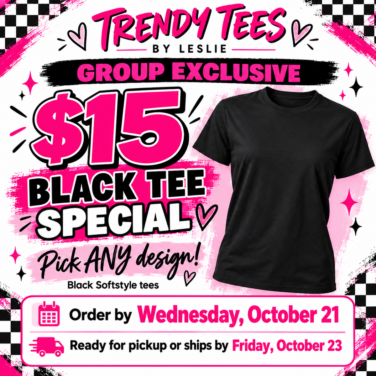 Black T-shirt Sale