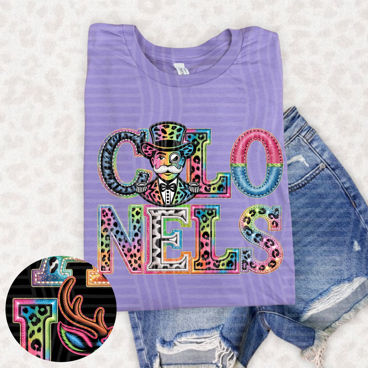 Colonels (pink neon leopard)
