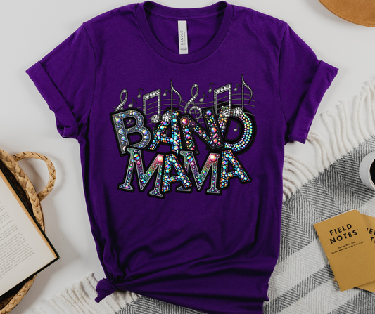 Faux Rhinestone Band Mama