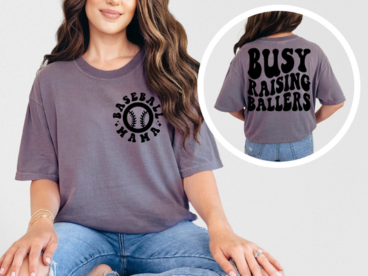 Busy raising ballers baseball mama (front)