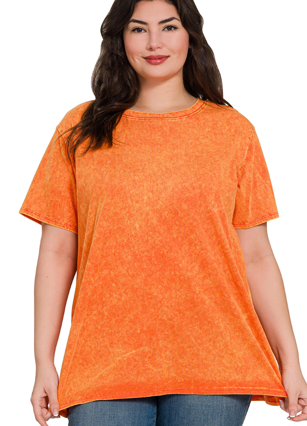 Plus Size Washed Tee