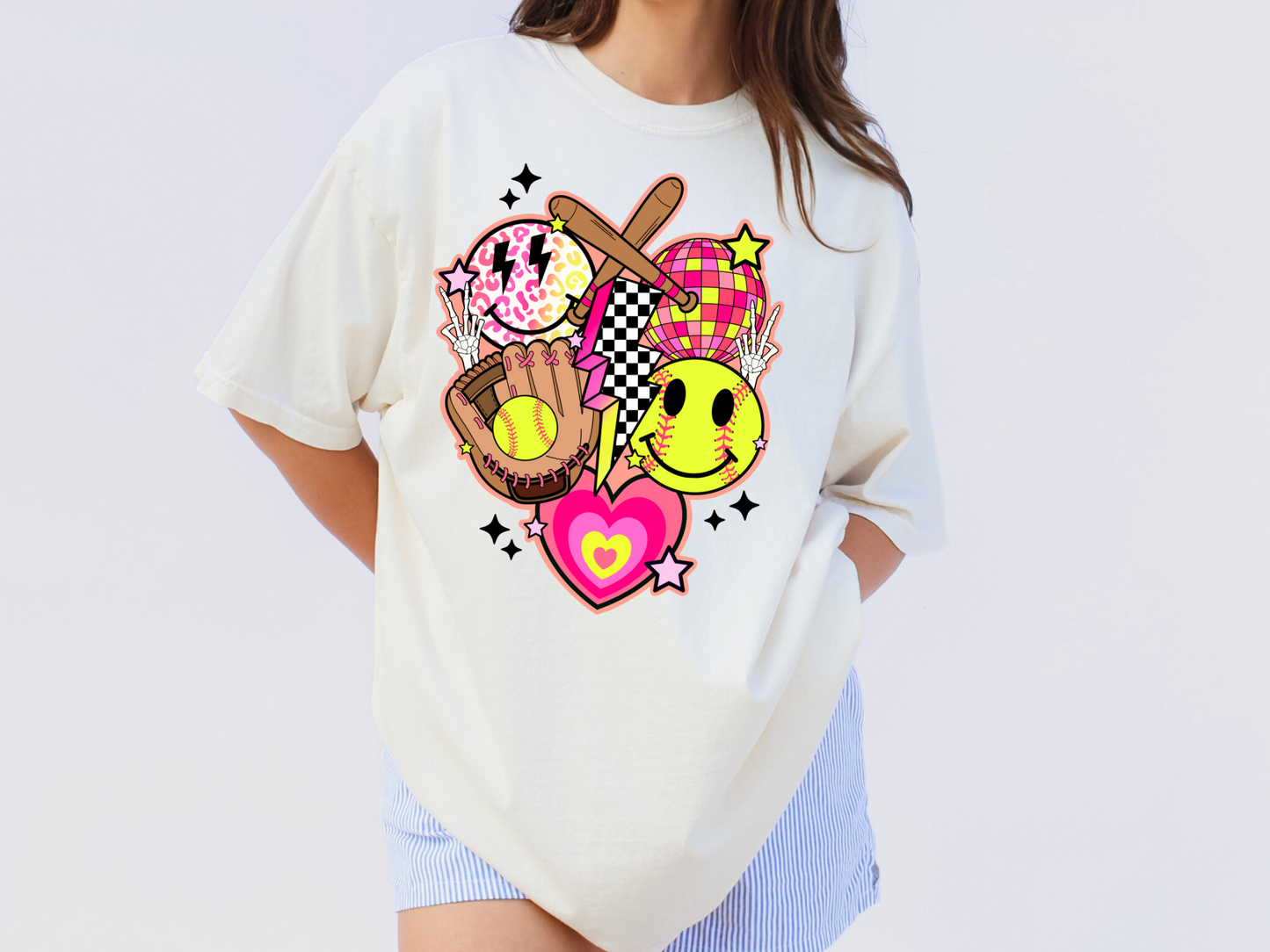 Softball Smiley Collage