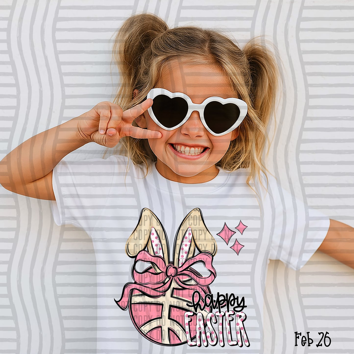 Basketball Easter DTF Transfer