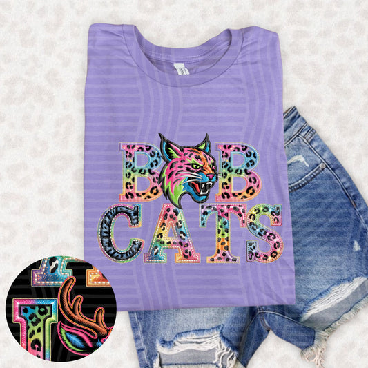 Bobcats (pink neon leopard)