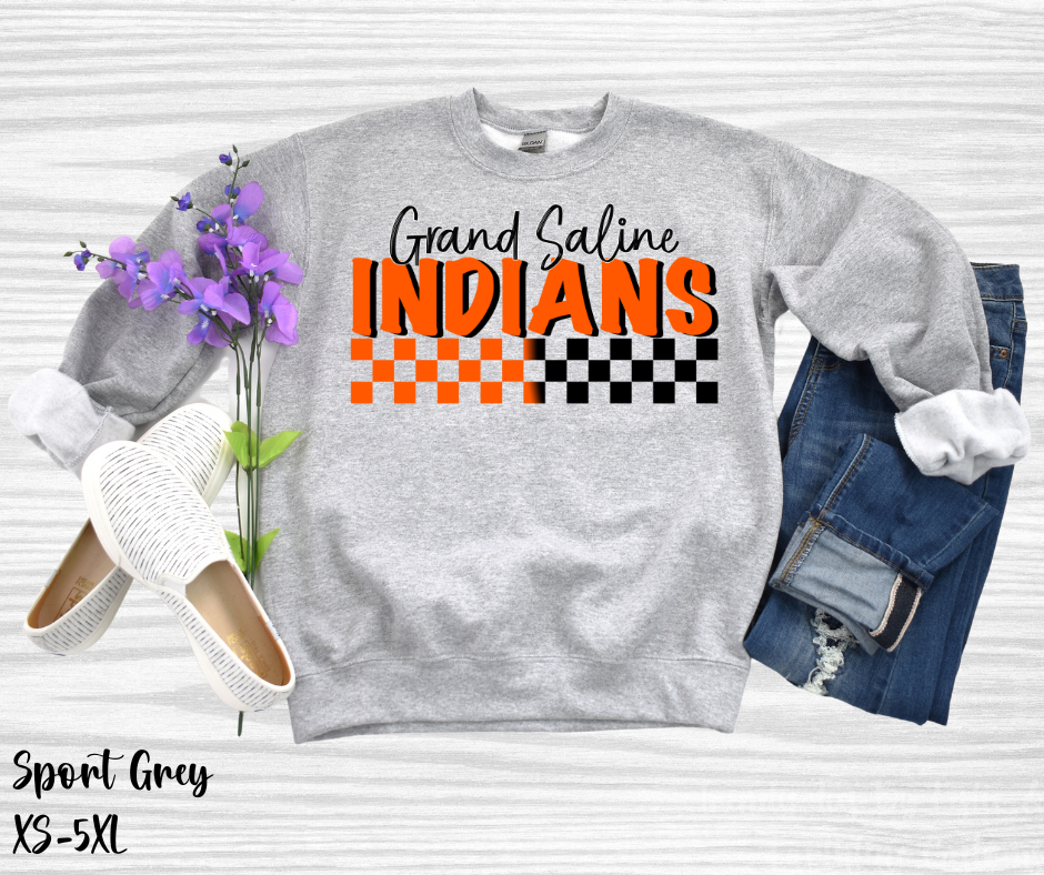 Grand Saline Indians DTF Transfer