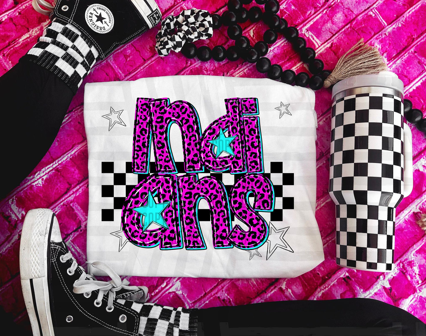 Indians (pink neon leopard)