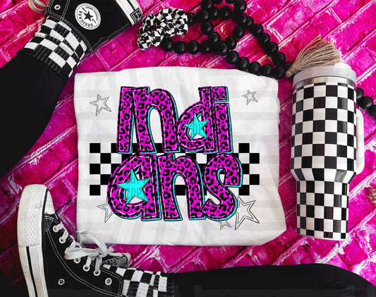 Indians (pink neon leopard)