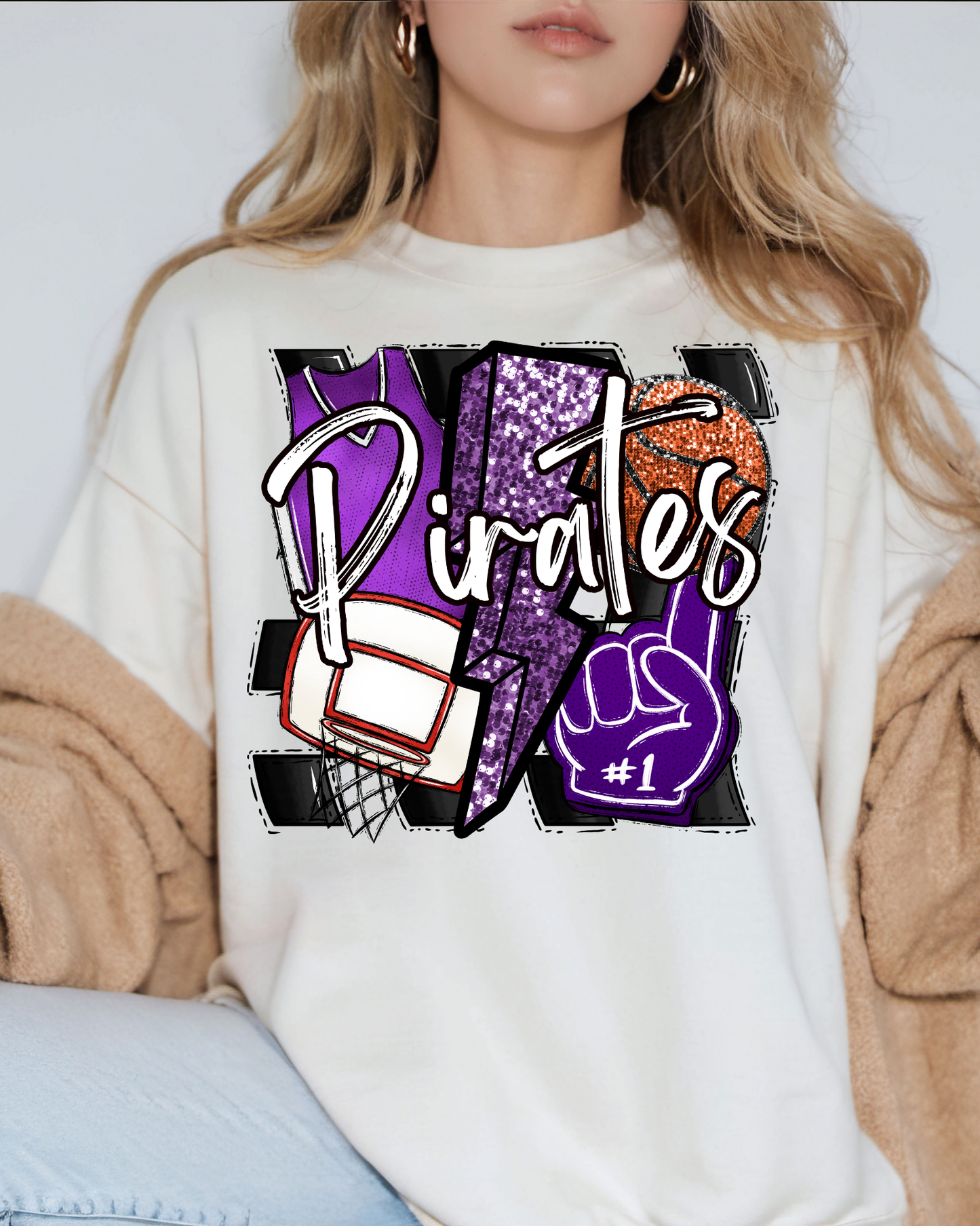 Pirates Basketball (purple)