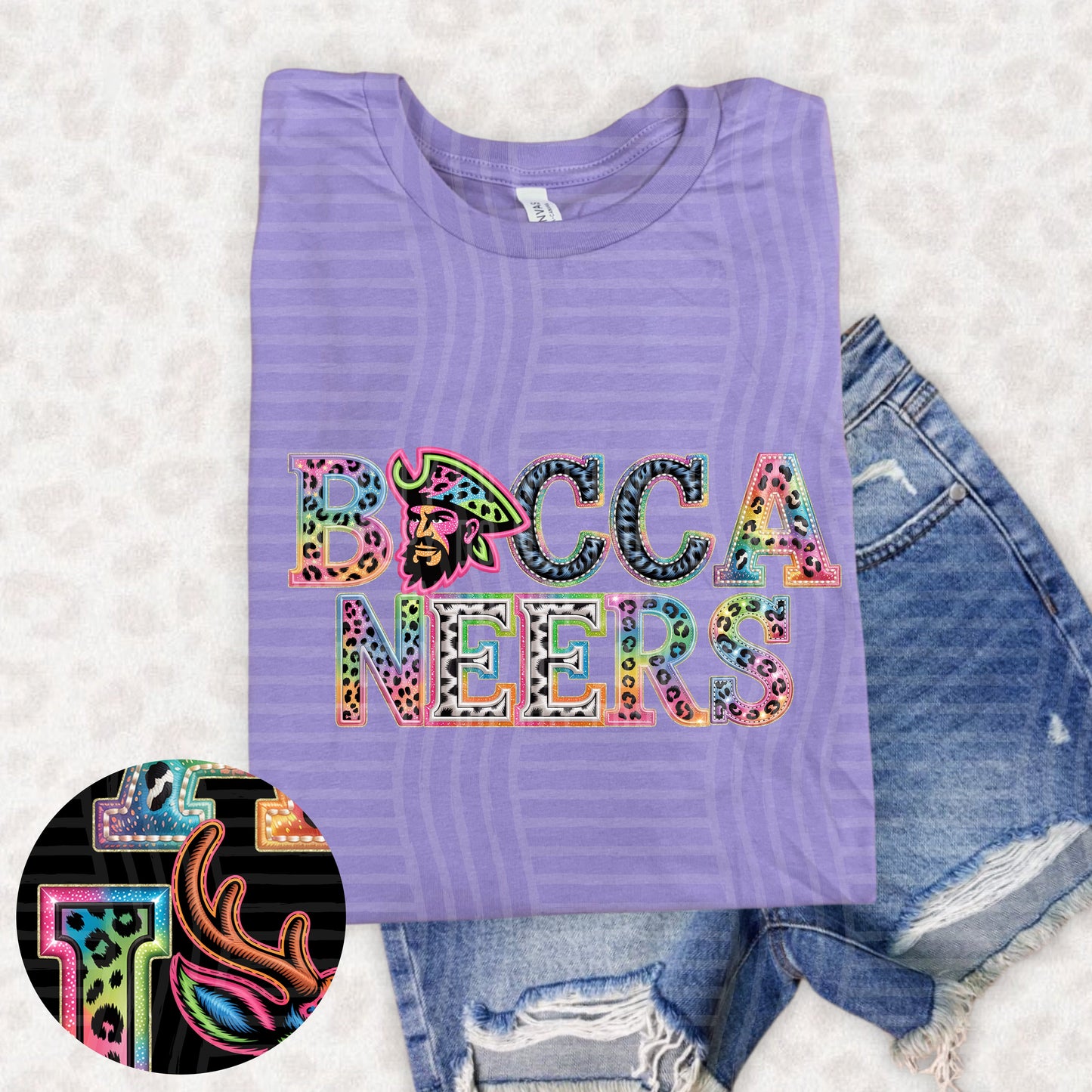 Buccaneers (pink neon leopard)