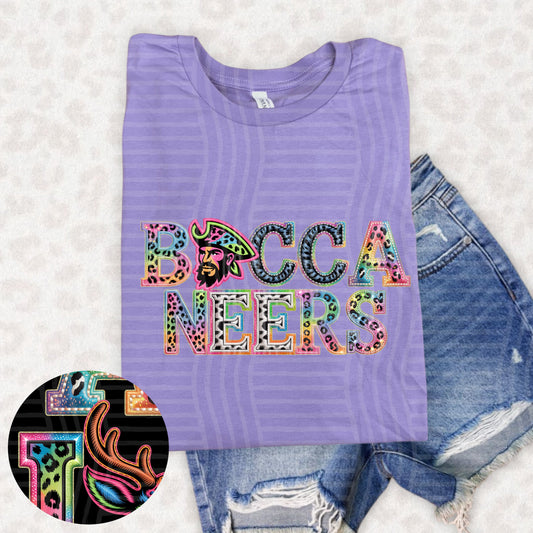 Buccaneers (pink neon leopard)