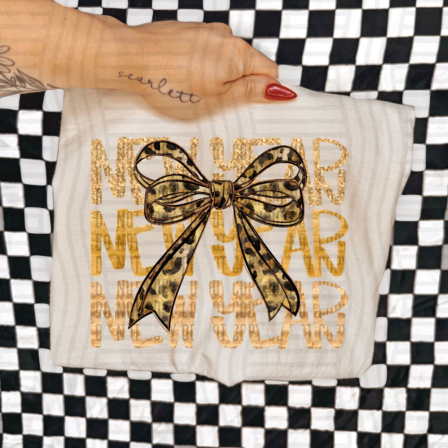 New Year 2026 Gold Bow