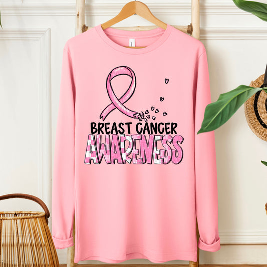 Breast Cancer Awareness-black (checkered pink)