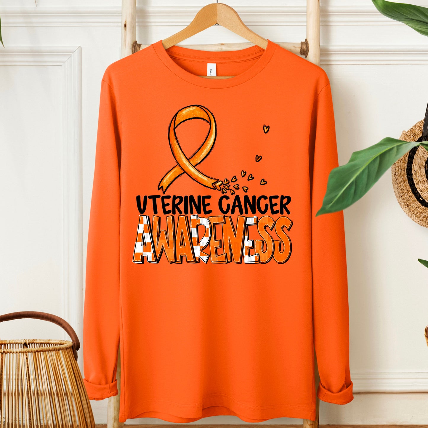 Uterine Cancer-black (checkered orange)