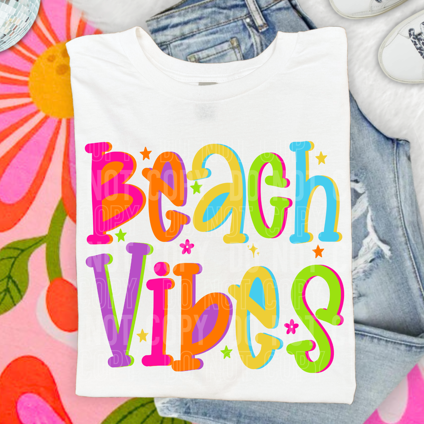 Beach Vibes DTF Transfer