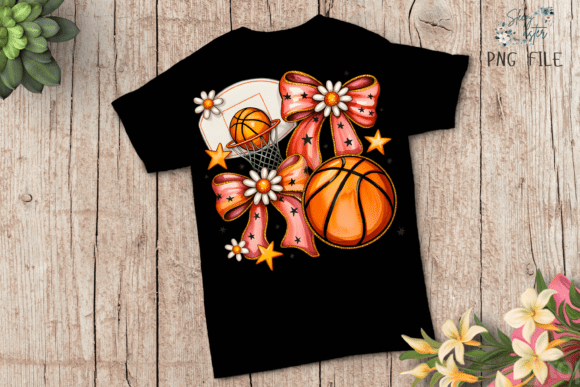 Coquette Basketball Bow Game Day DTF Transfer