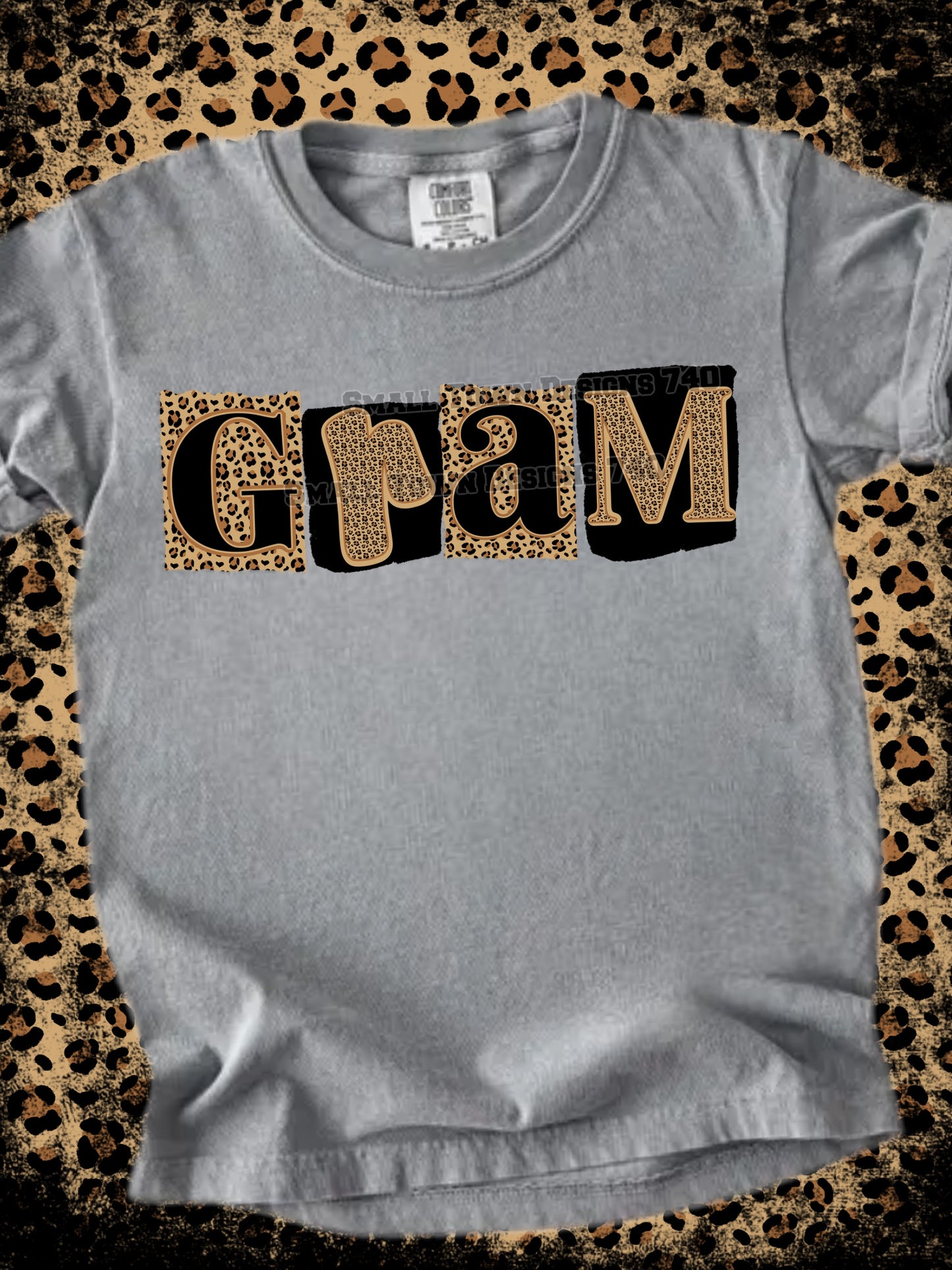 Leopard Print “Gram” DTF Transfer