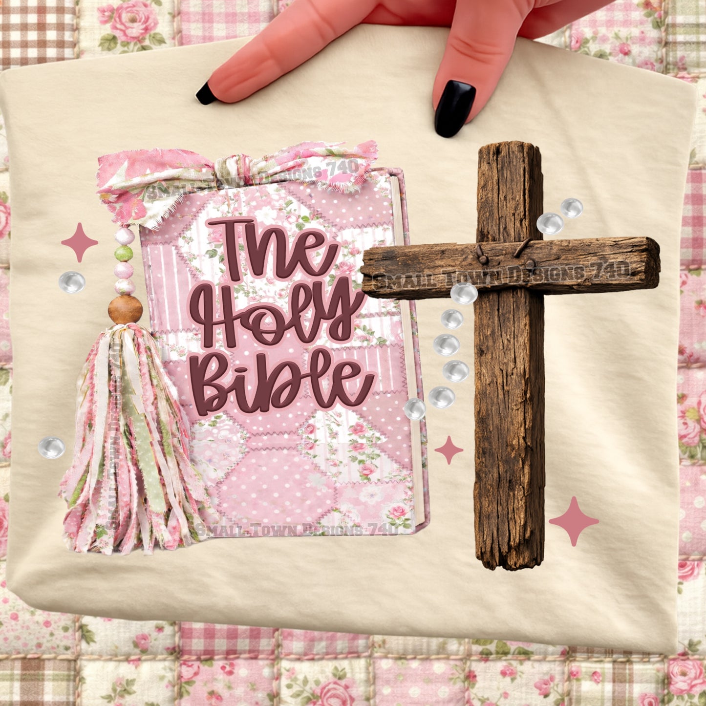 The Holy Bible Cross DTF Transfer