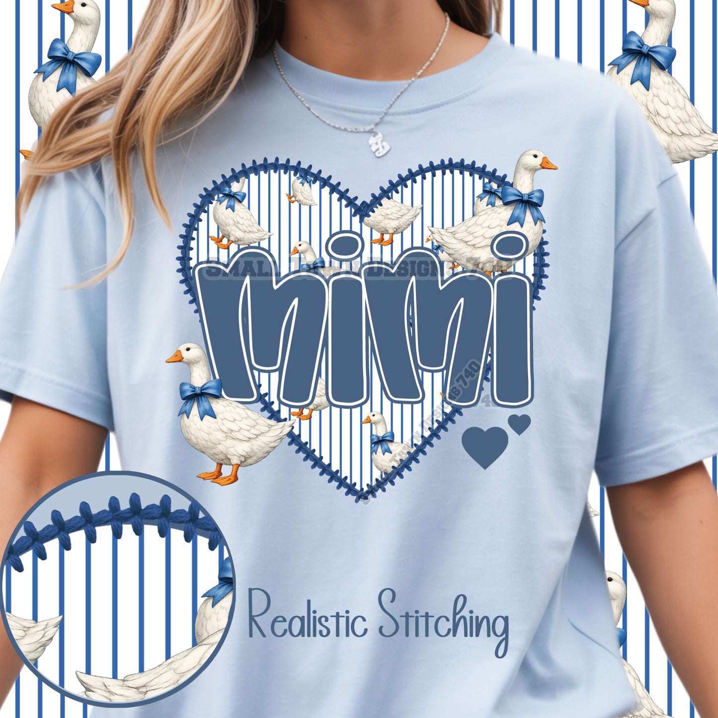 Mimi Goose Heart DTF Transfer