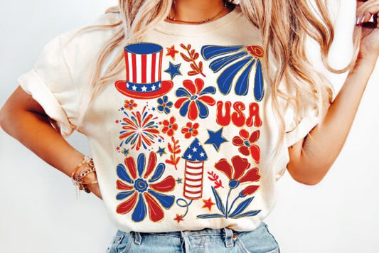 Boho fourth of July