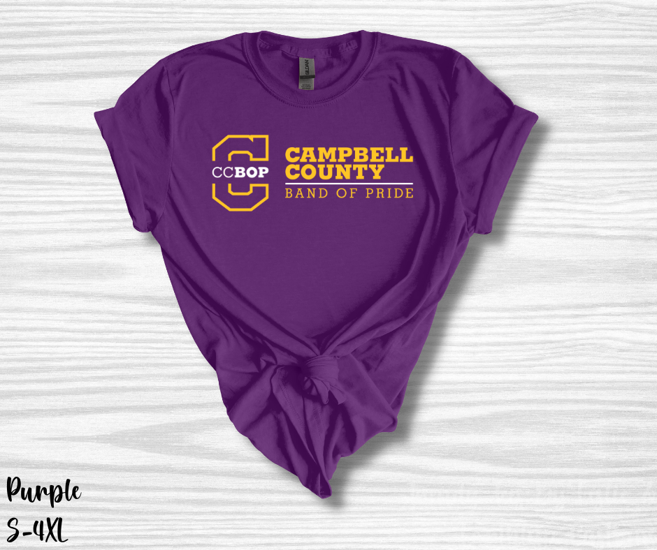 CCBOP Campbell County Band of Pride Yellow/White