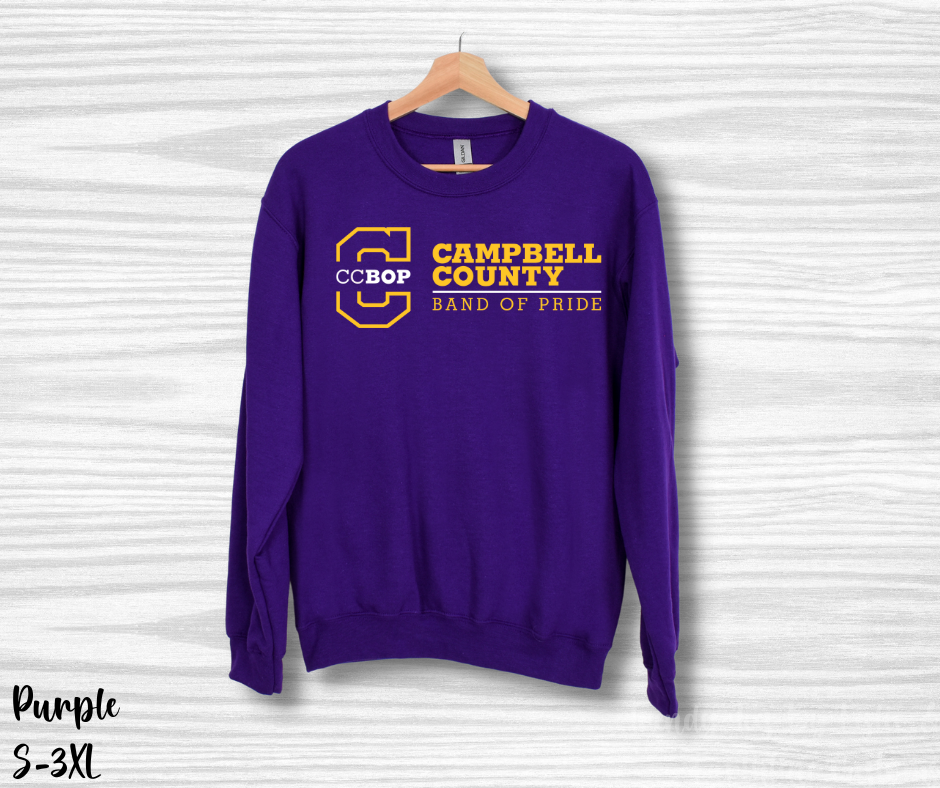 CCBOP Campbell County Band of Pride Yellow/White