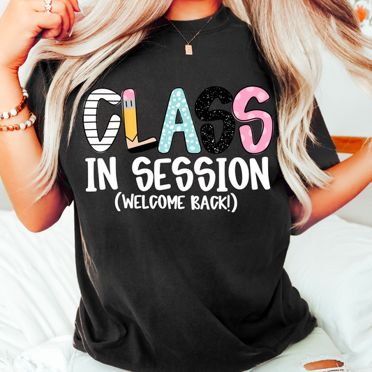 Class in session - welcome back (white)