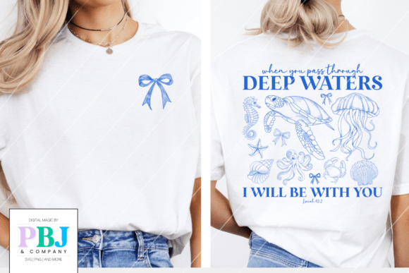 When you pass through deep waters I will be with you (front)