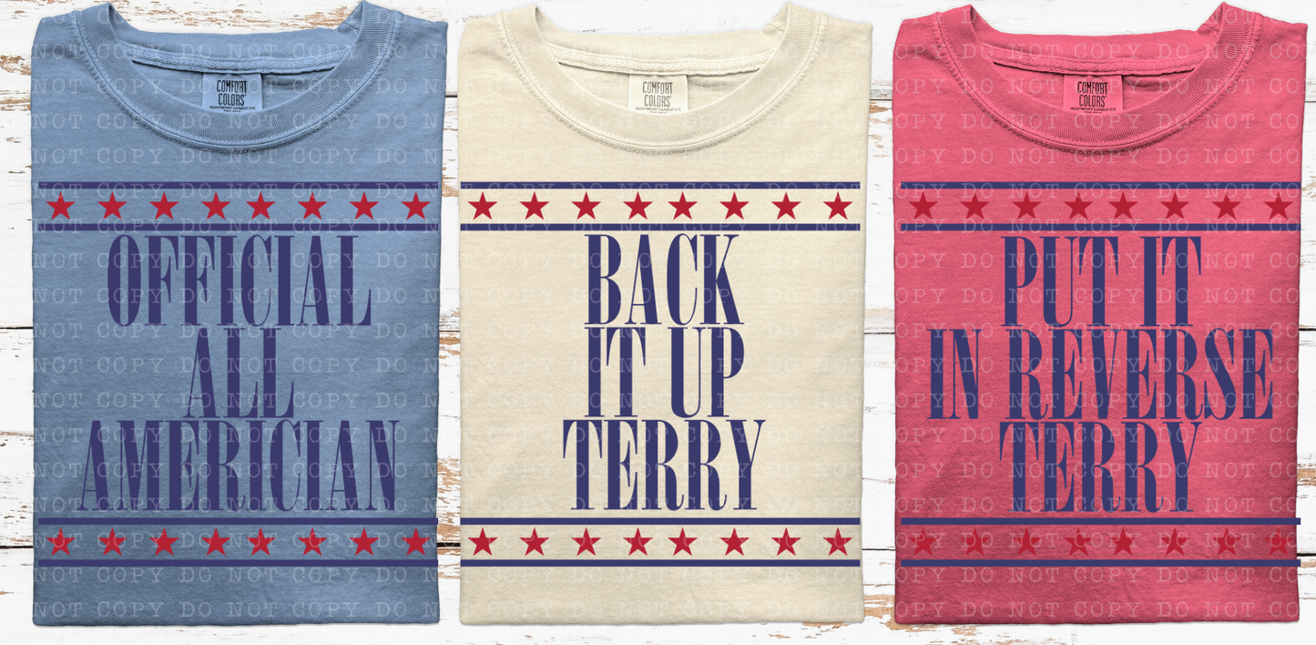 Put it in reverse Terry