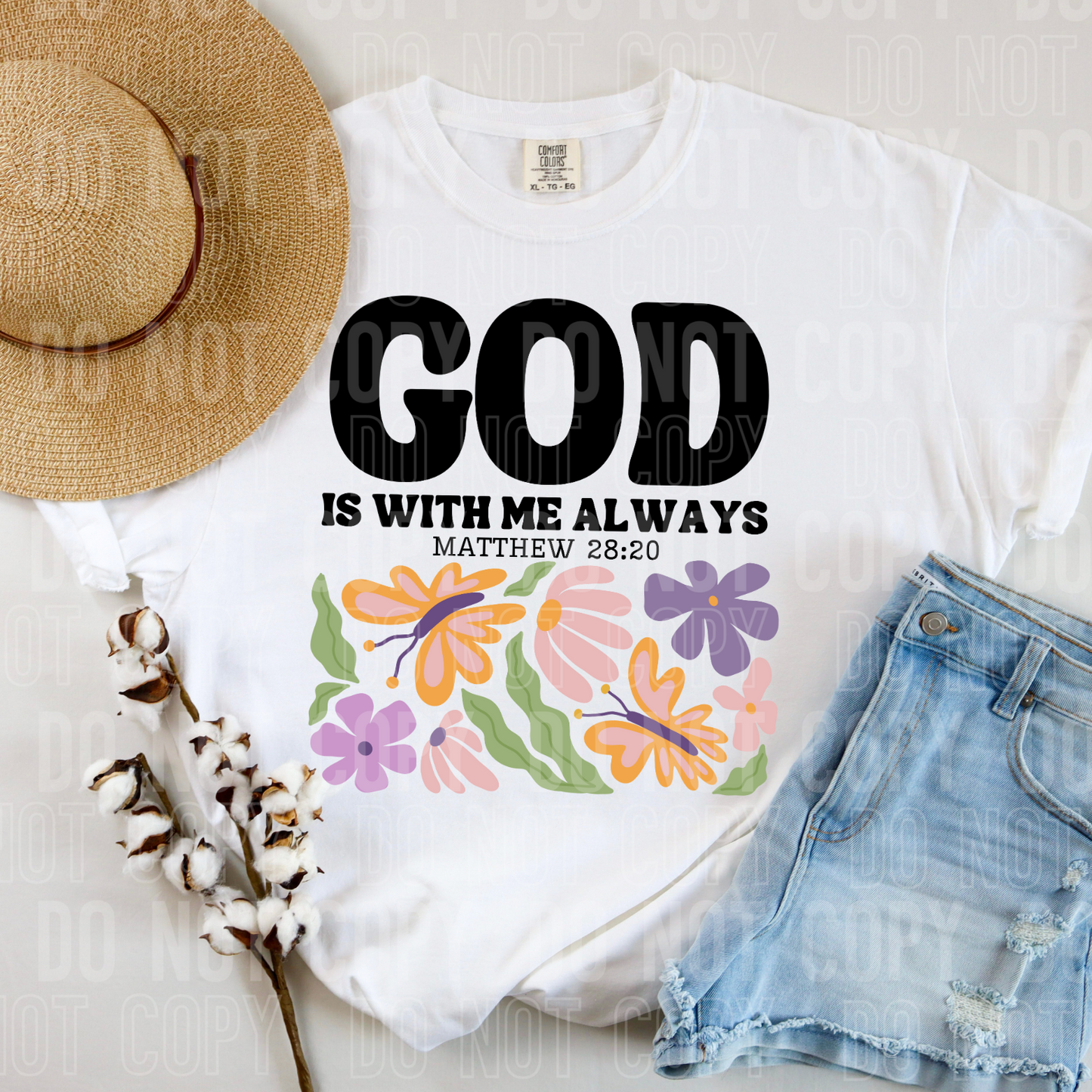 God is with me always (black)