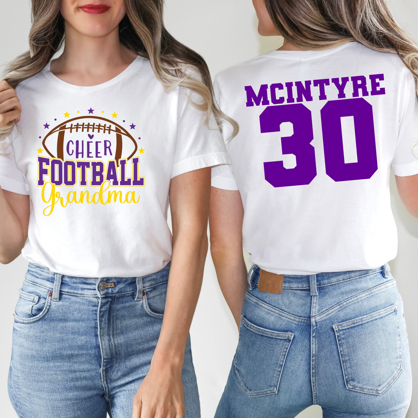 Cheer & Football Grandma W/ Customization