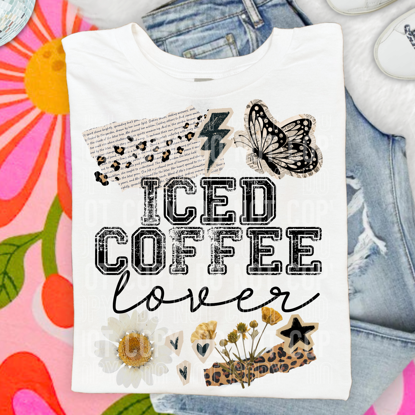 Iced Coffee Lover DTF Transfer