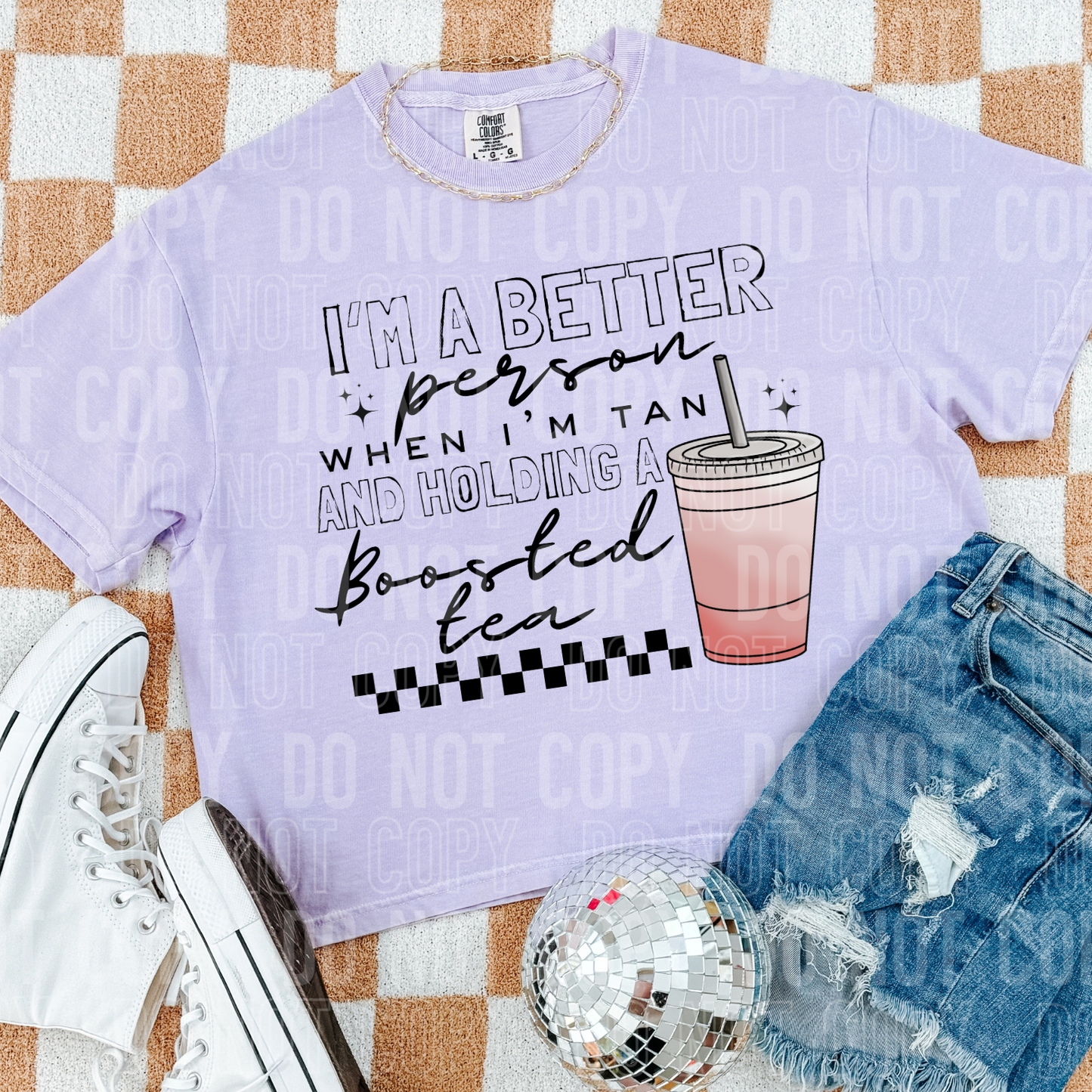 I'm a better person when I'm tan and holding a boosted tea