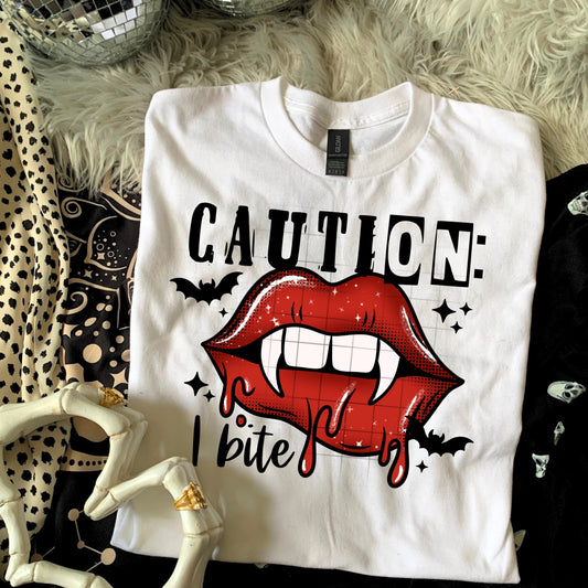 Caution I Bite (black)