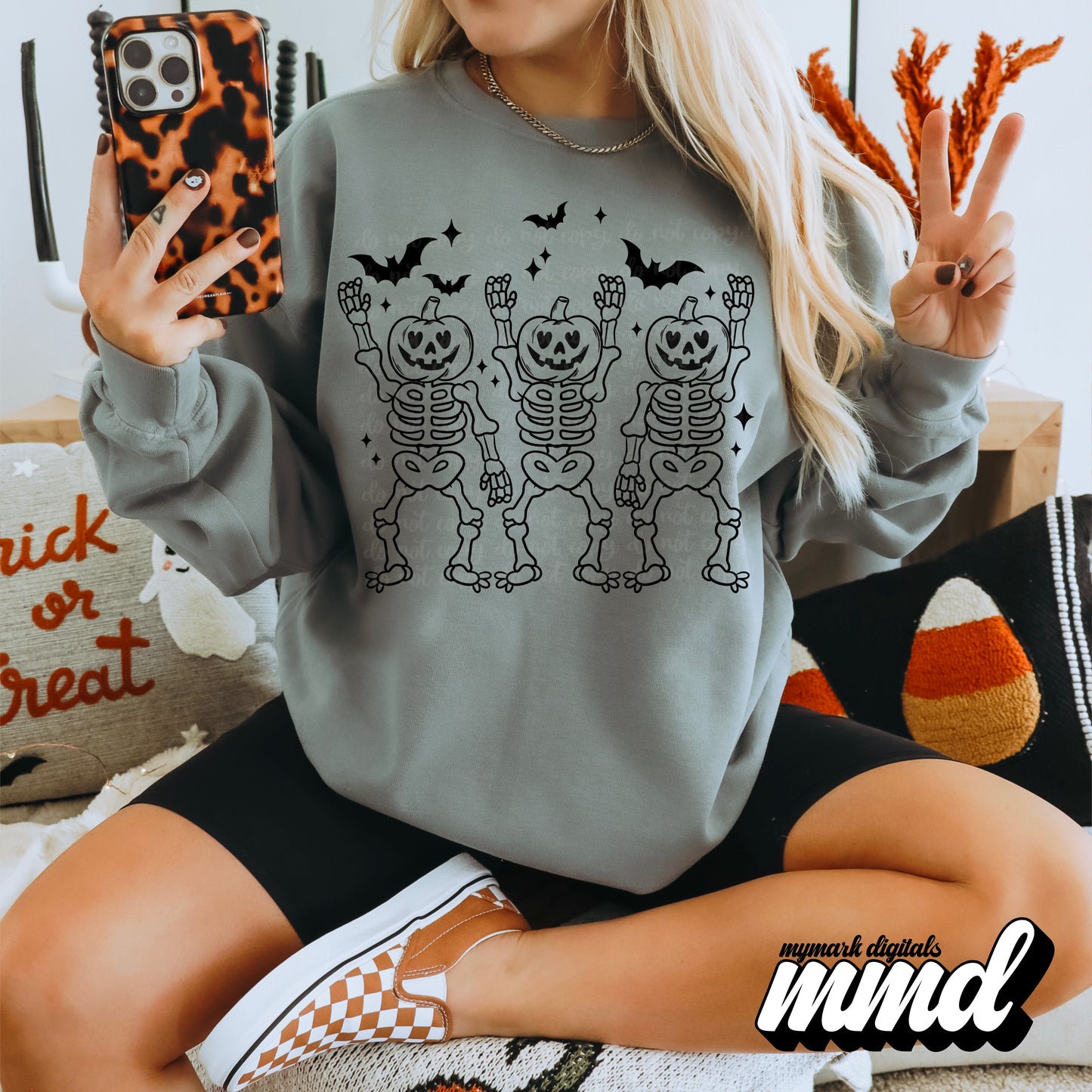 Pumpkin Skellies (black)