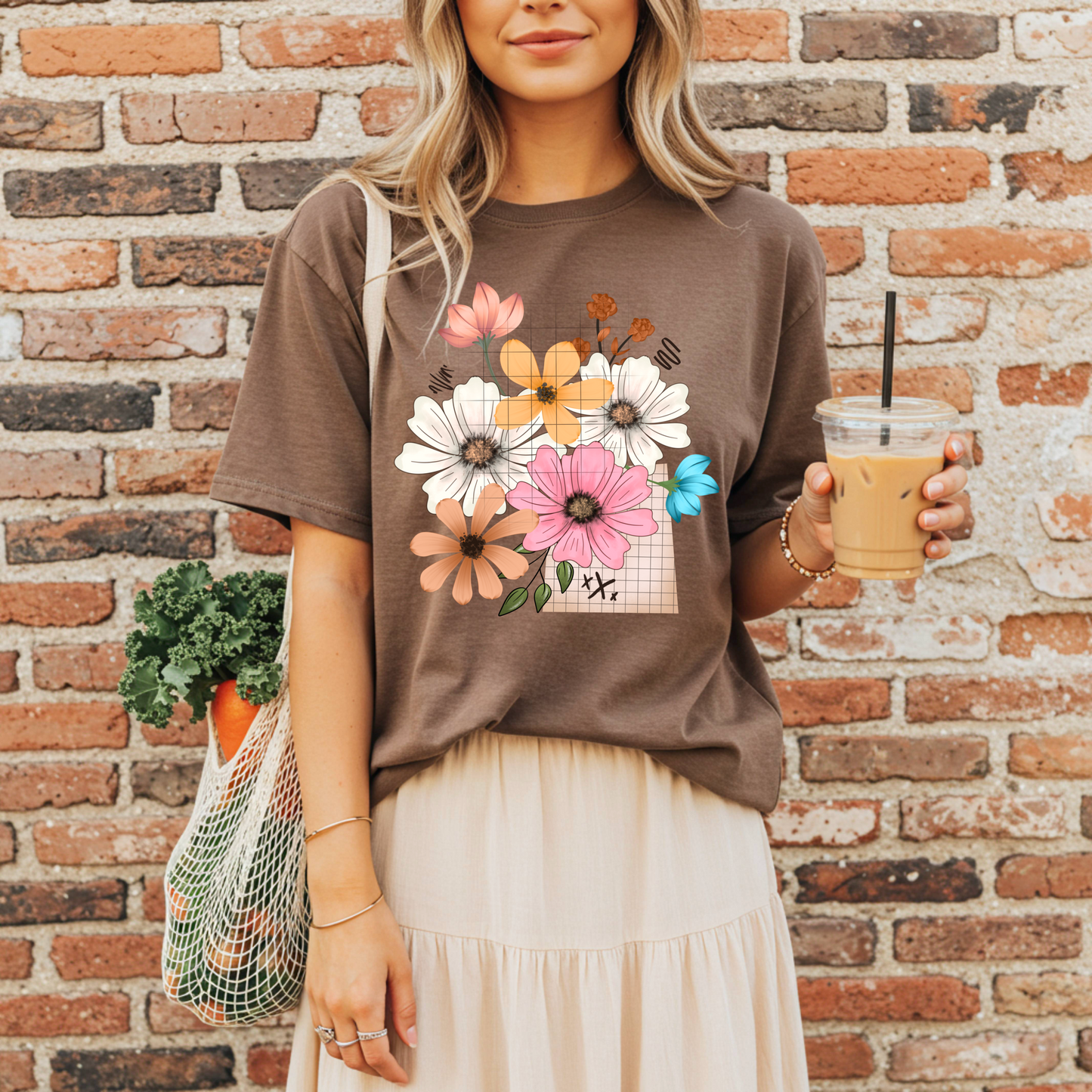 Neutral Wildflower Floral DTF Transfer