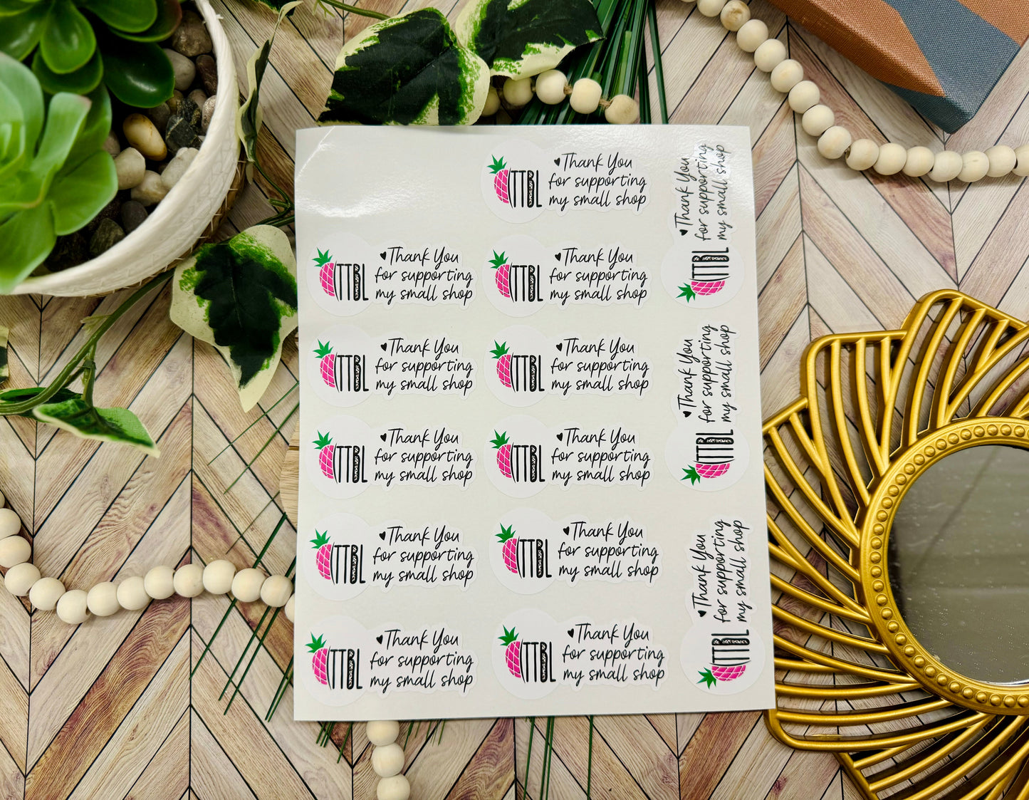 Thank you for supporting my small business- Sticker sheet