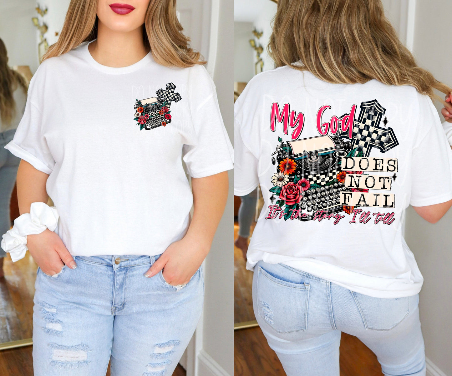My god does not fail (Back)