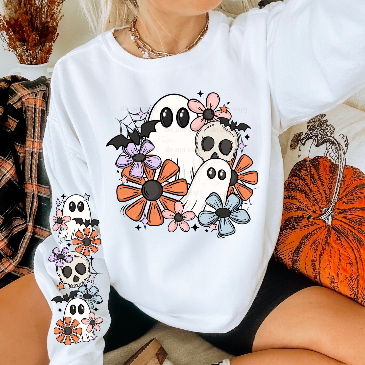 Floral Ghost & Skellies (Front)