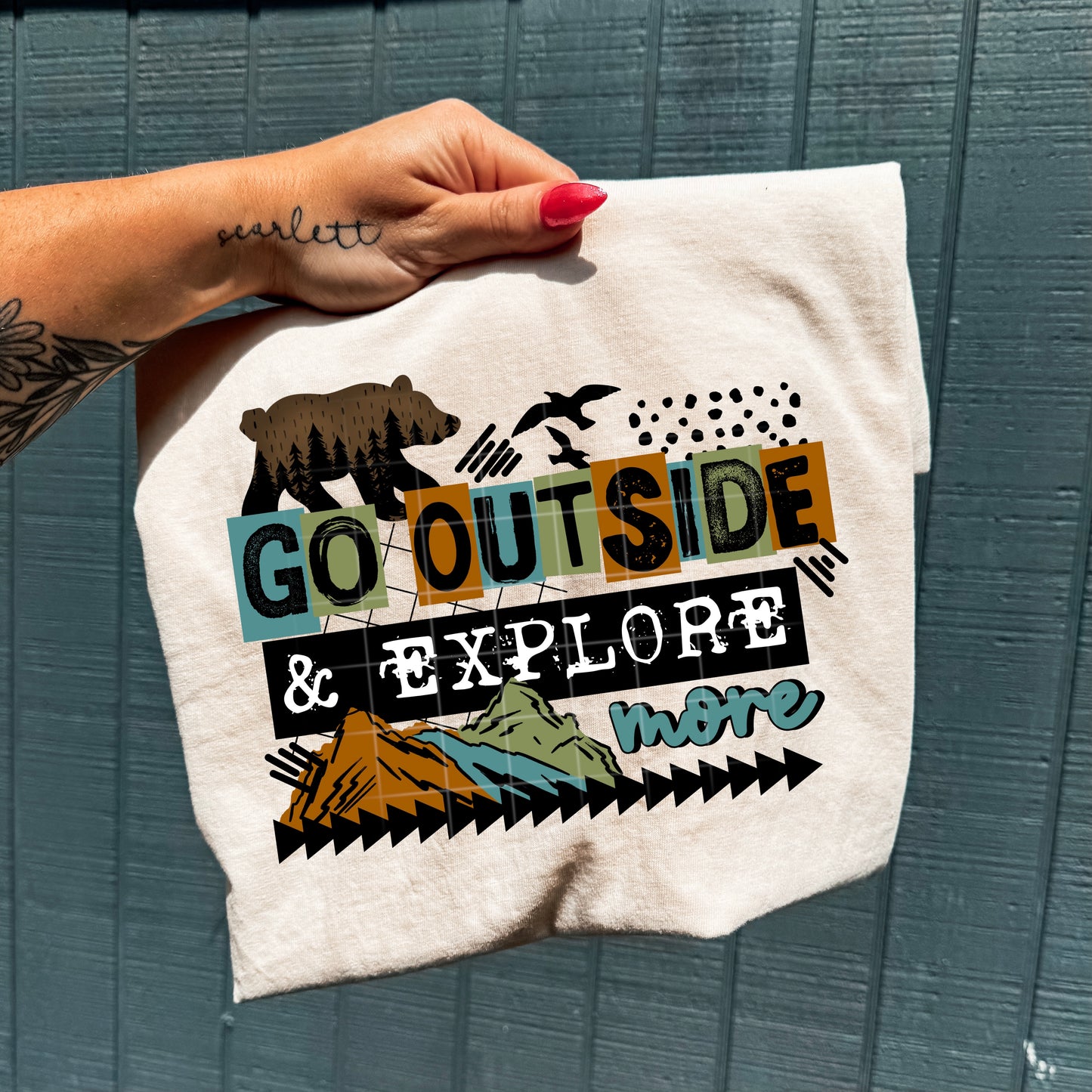 Go Outside & Explore More DTF Transfer