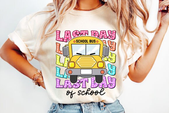 Last day of school bus