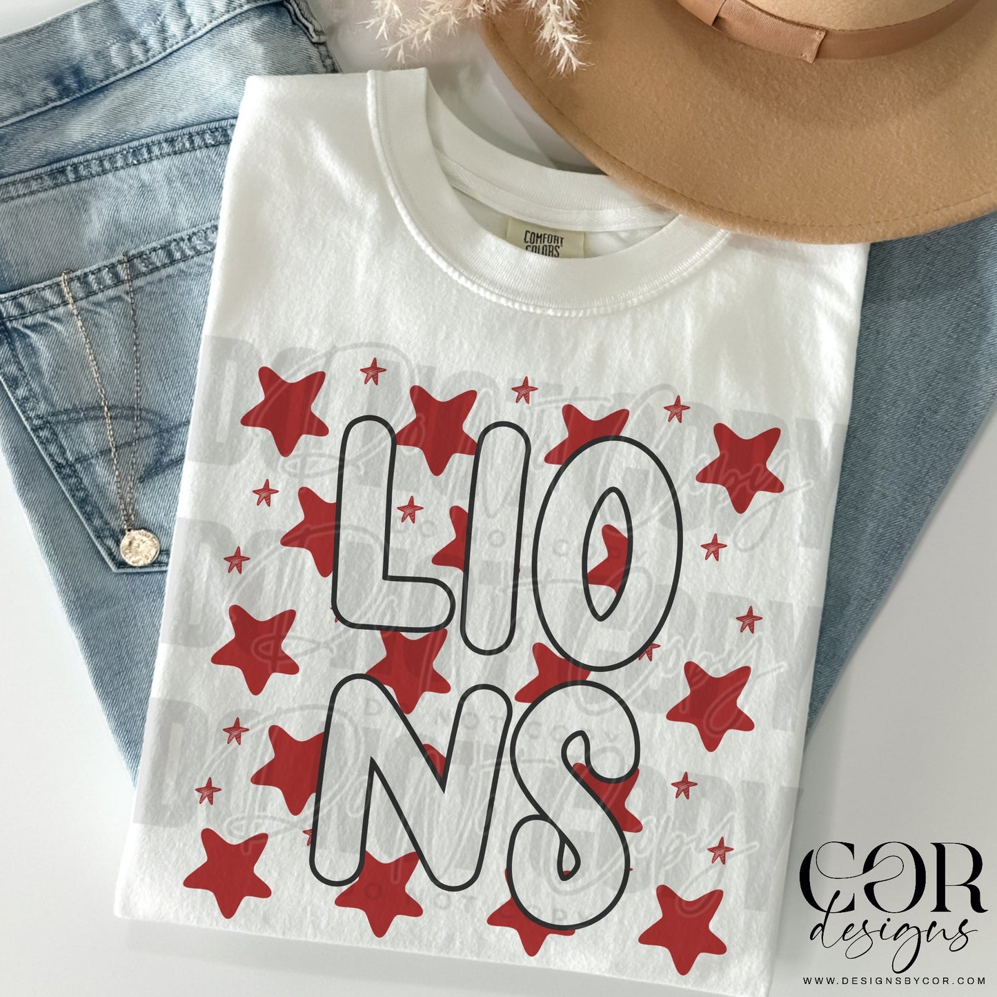 Lions (maroon stars)