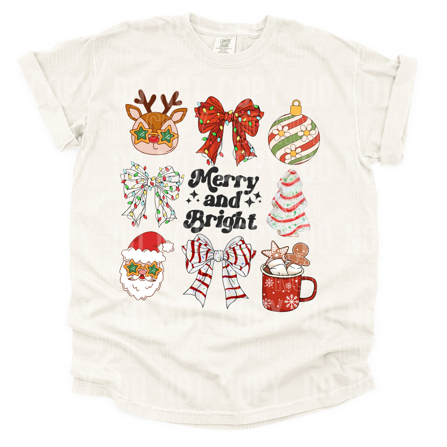 Merry and bright collage