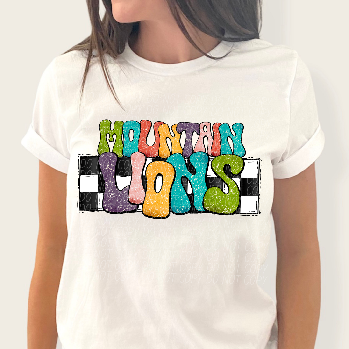 Mountain Lions (retro rainbow)