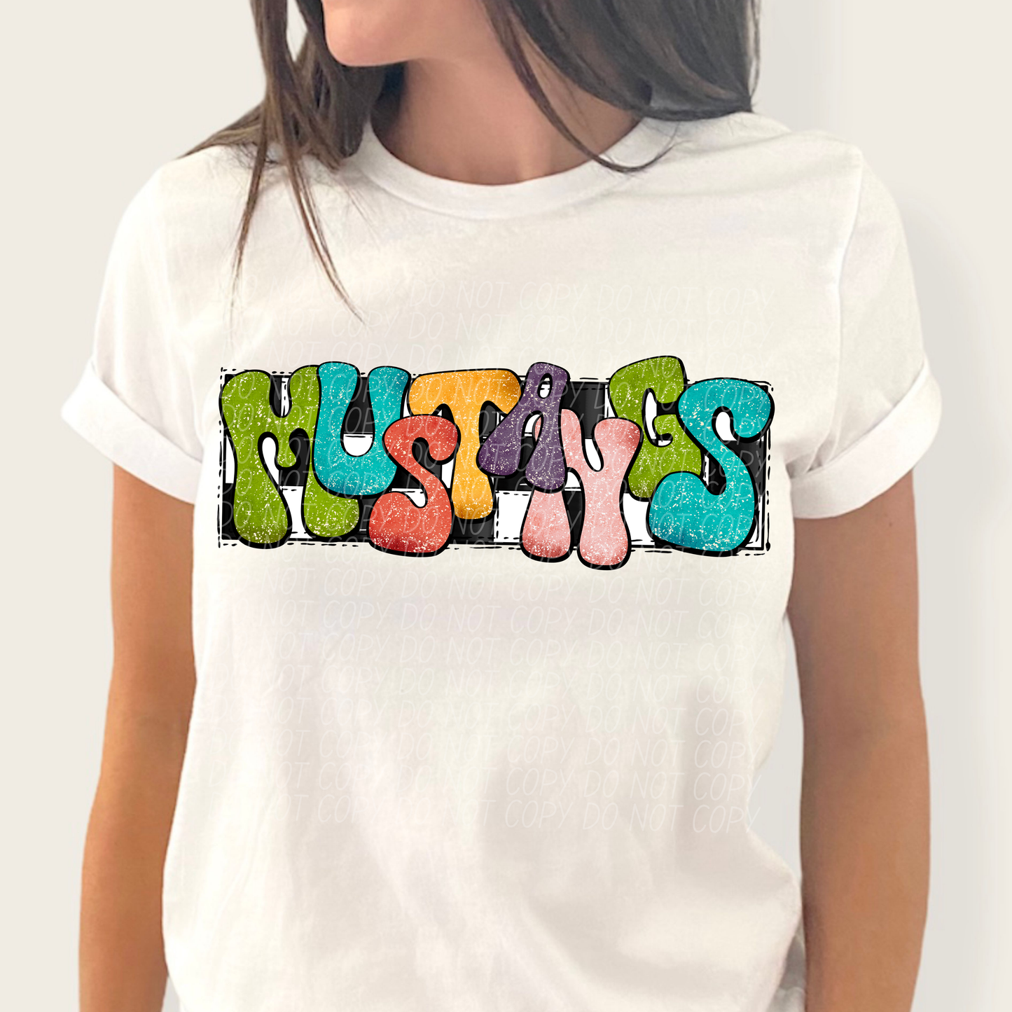 Mustangs (retro rainbow)