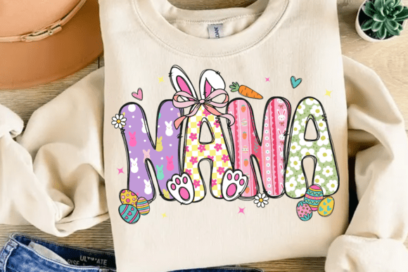 Easter Bunny Nana DTF Transfer