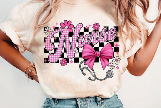 Nurse (Pink Checkered)