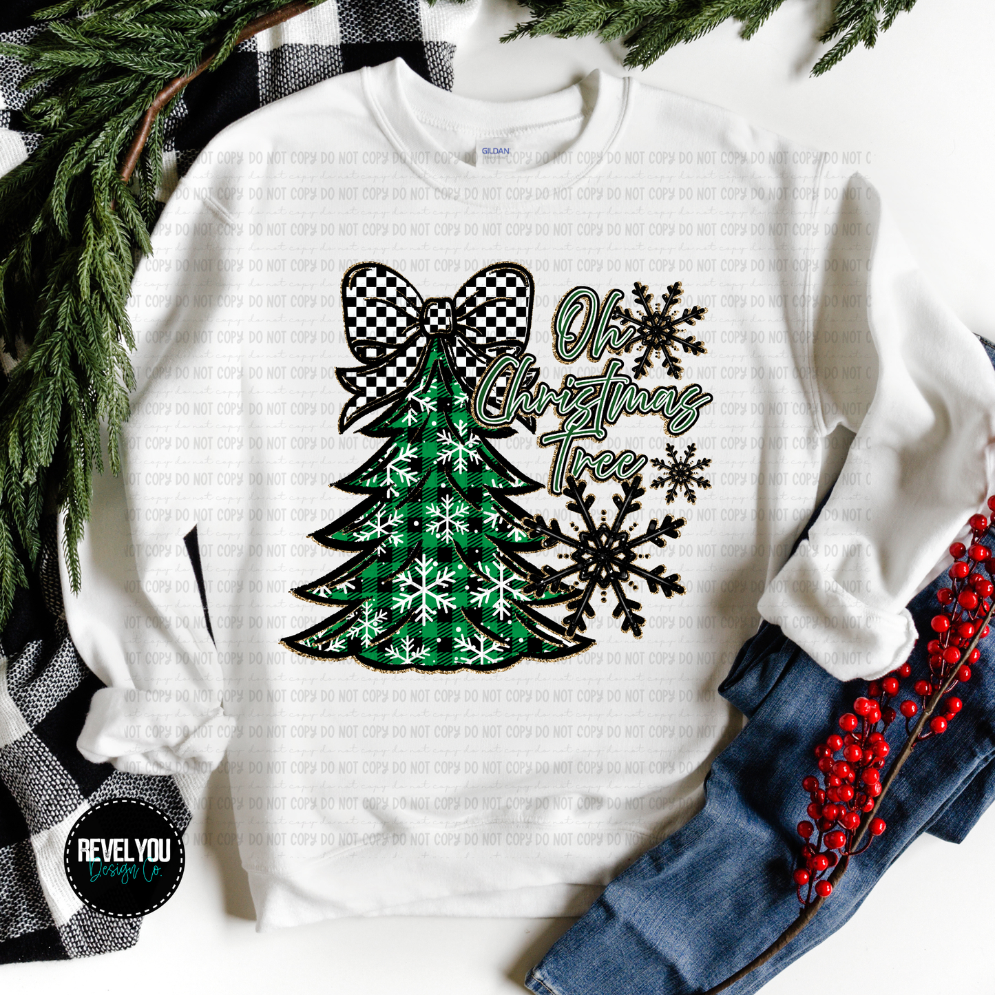 Oh Christmas Tree Green Plaid